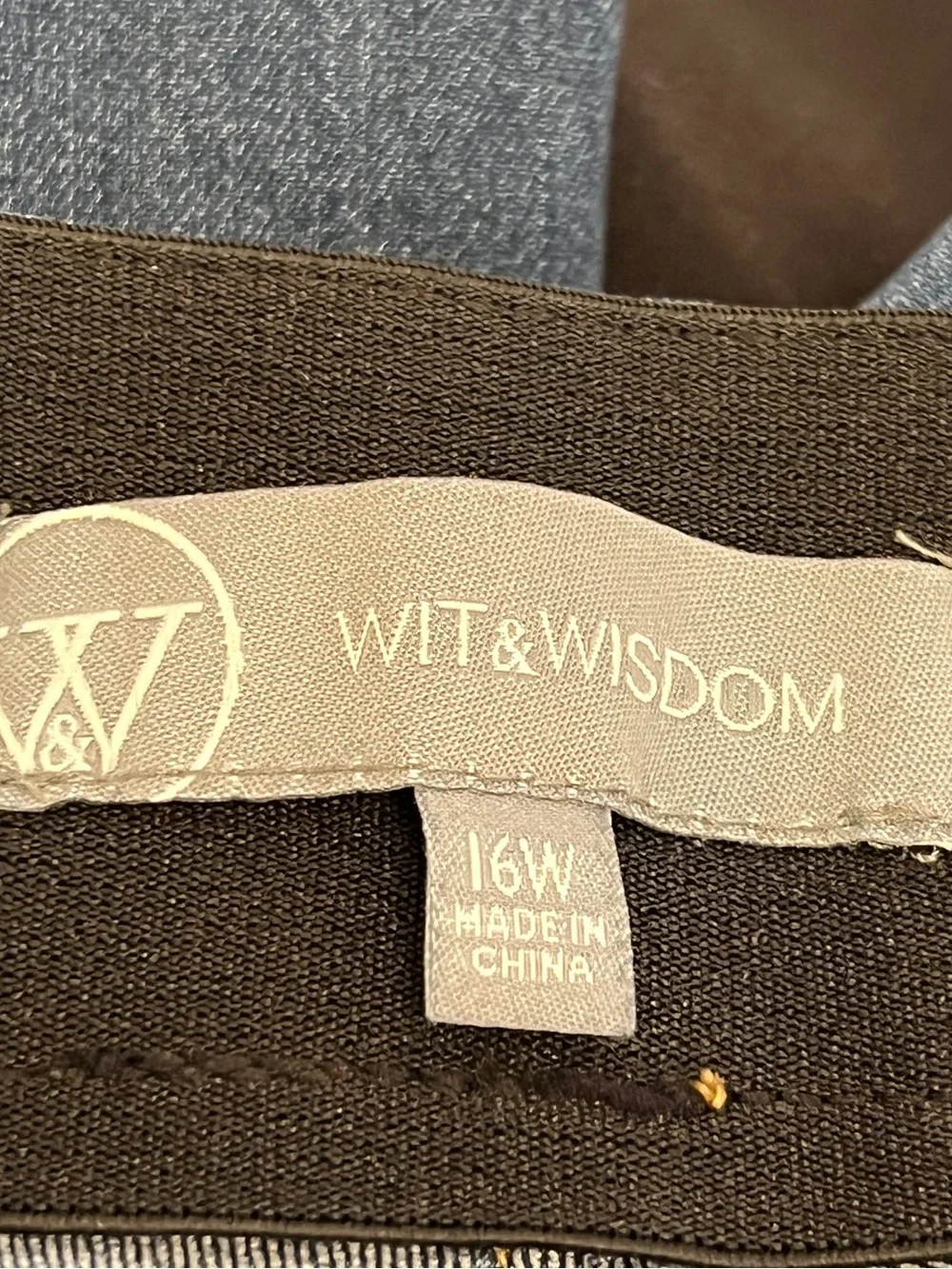 Wit & Wisdom Women’s Ab-Solution Stretch Straight Leg Jeans Dark Wash Size 16W